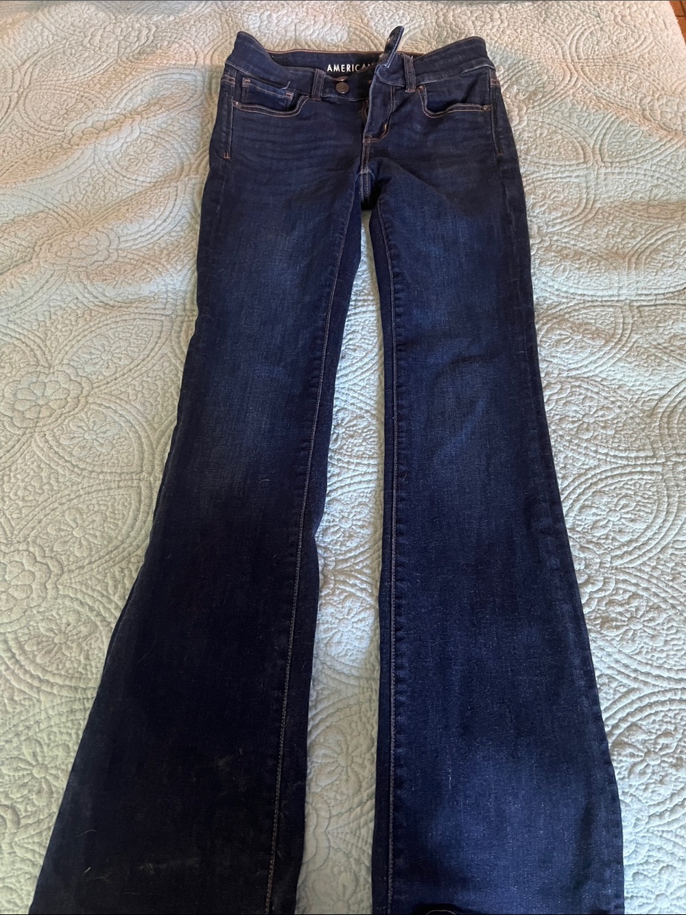 American Eagle Outfitters Dark Blue Flare Jeans
